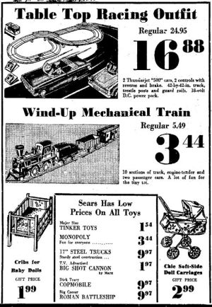 Wisconsin State Journal toy ads: 1960s